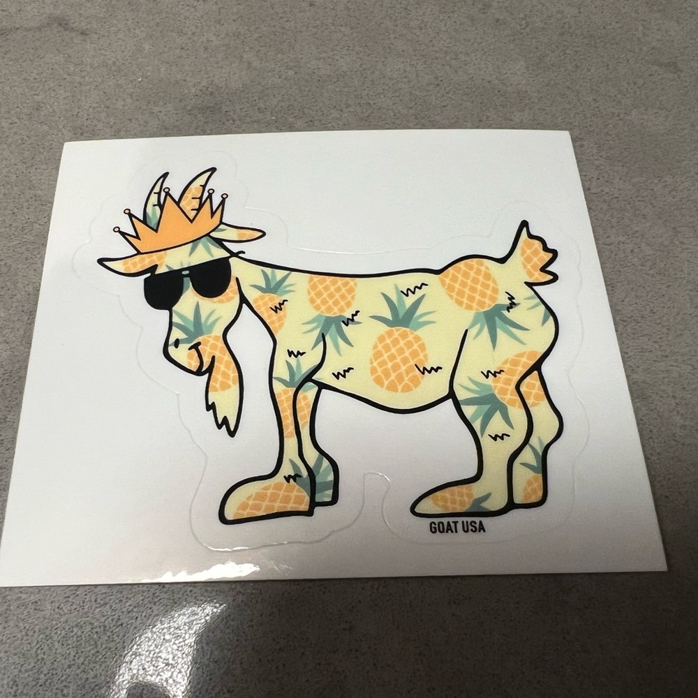 GOAT USA Pineapple Sticker